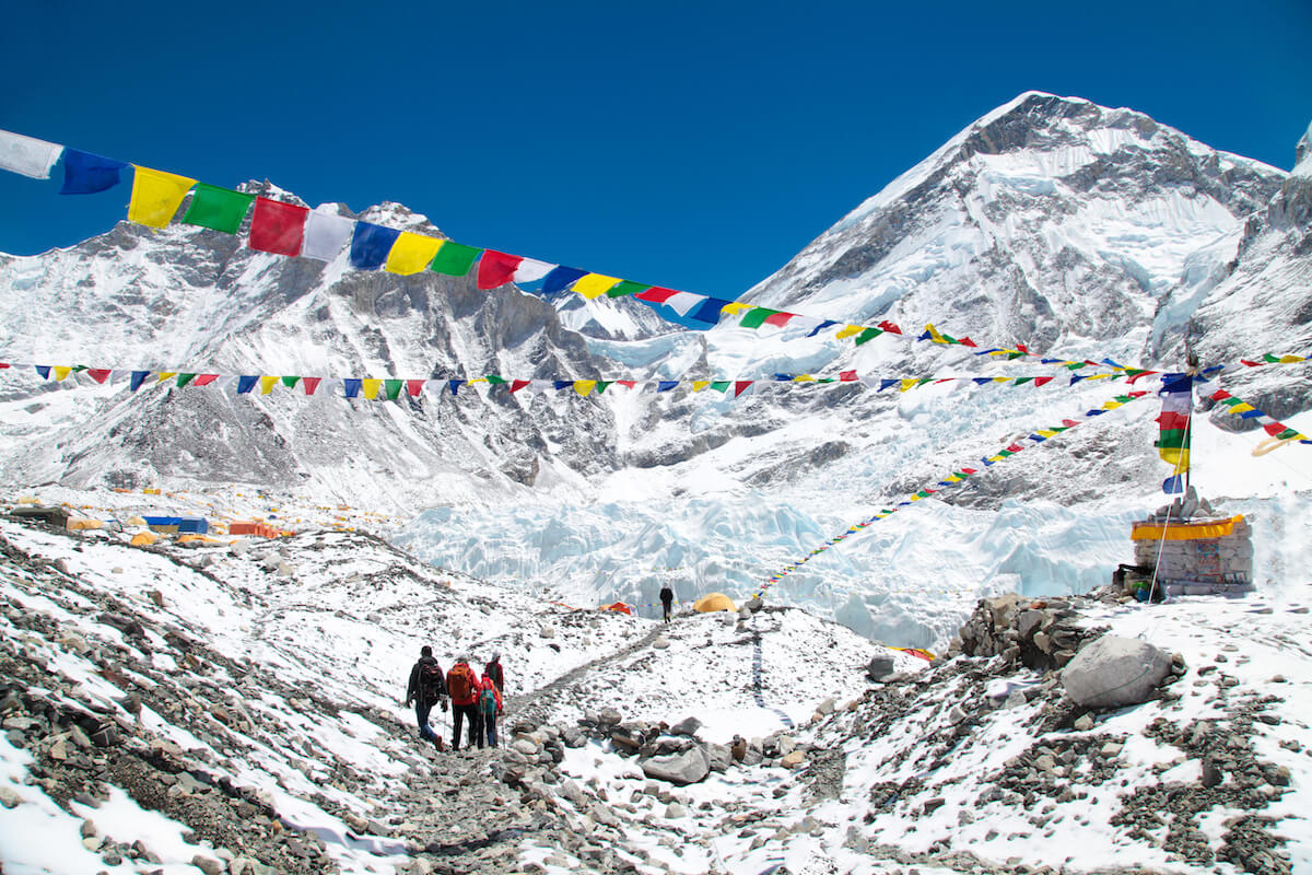 Routen am Mount Everest Routen am Mount Everest