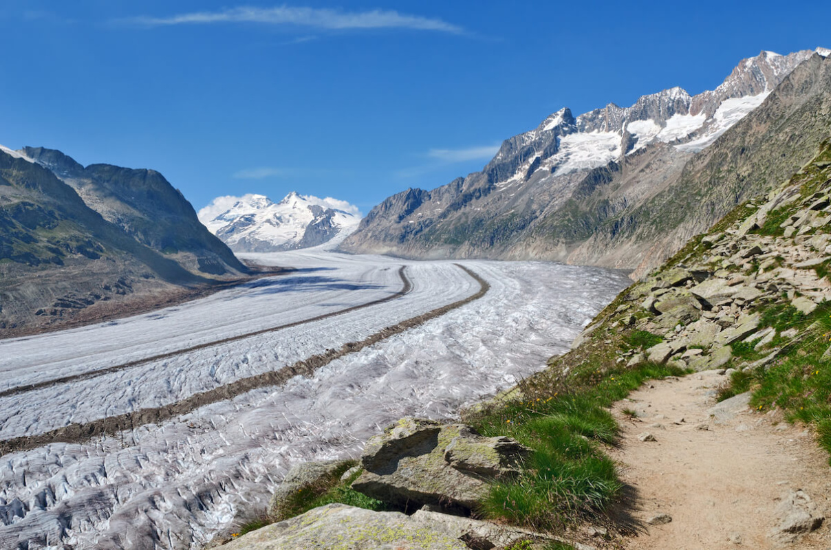 Trailrunning am Aletschgletscher Trailrunning am Aletschgletscher