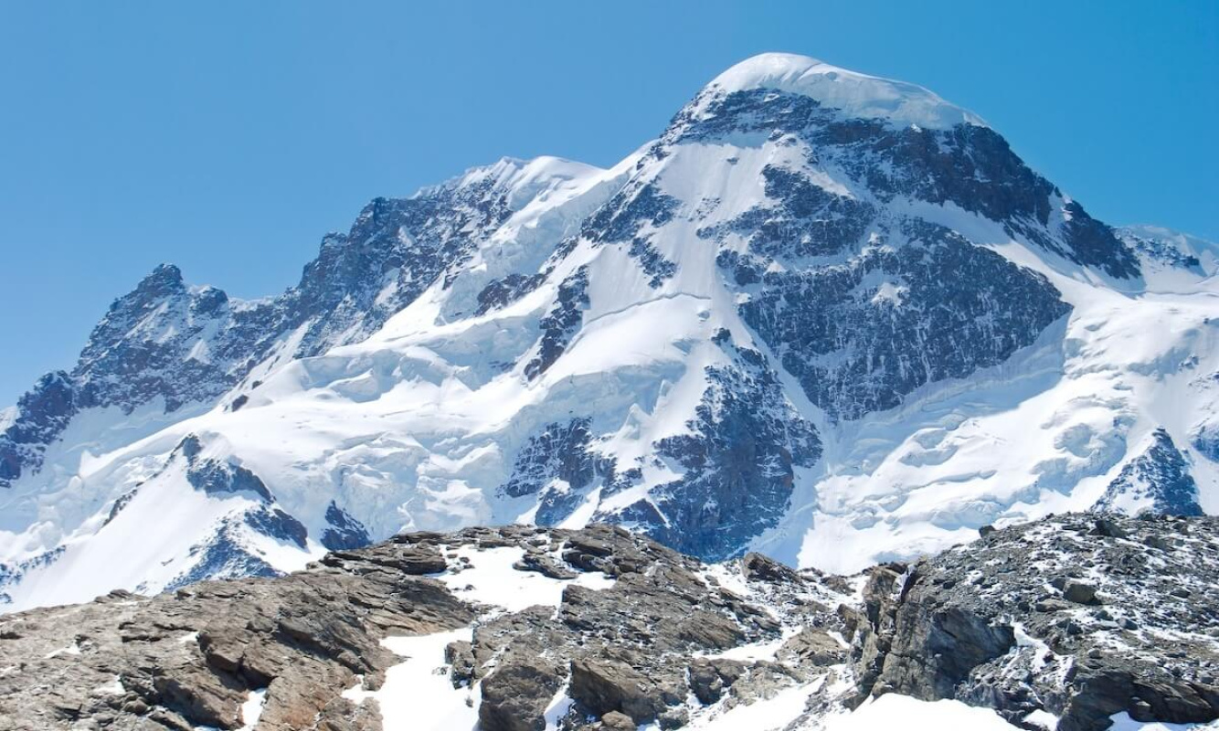 Das Breithorn in den Walliser Alpen Das Breithorn in den Walliser Alpen