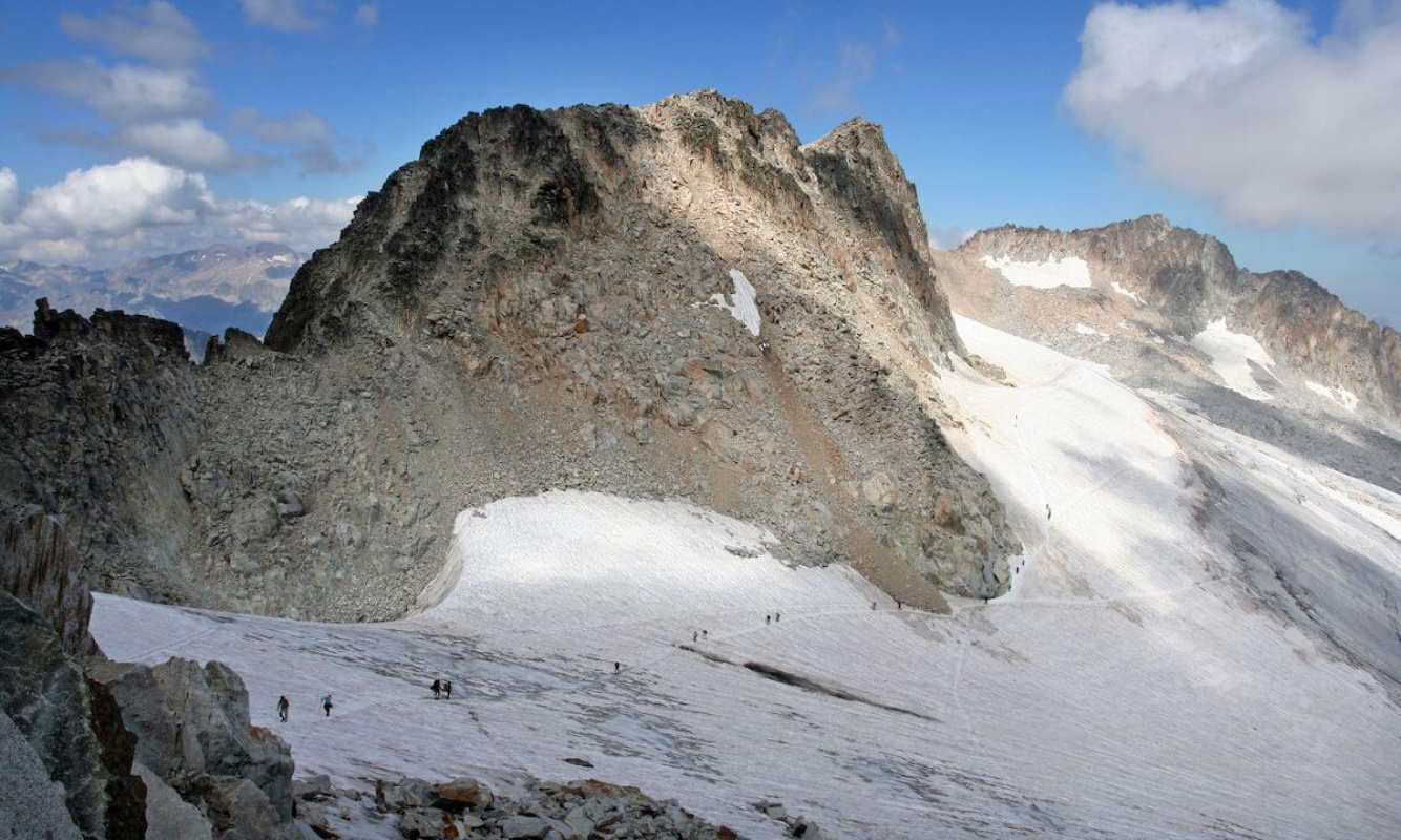 Der Aneto-Gletscher am Pico de Aneto Der Aneto-Gletscher am Pico de Aneto