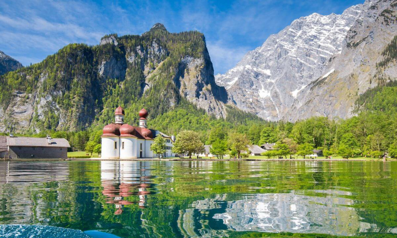 Der Königssee im Berchtesgadener Land Der Königssee im Berchtesgadener Land