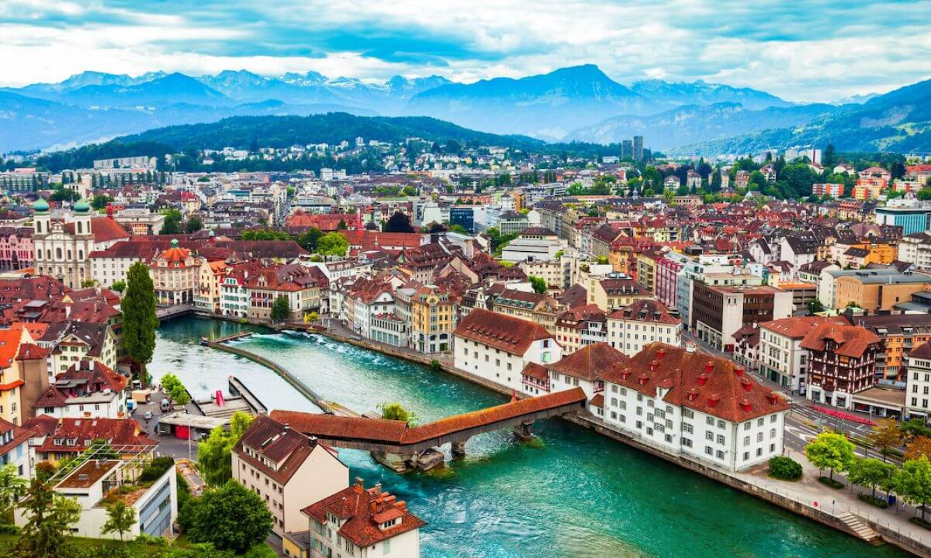 Die Reuss in Luzern Die Reuss in Luzern