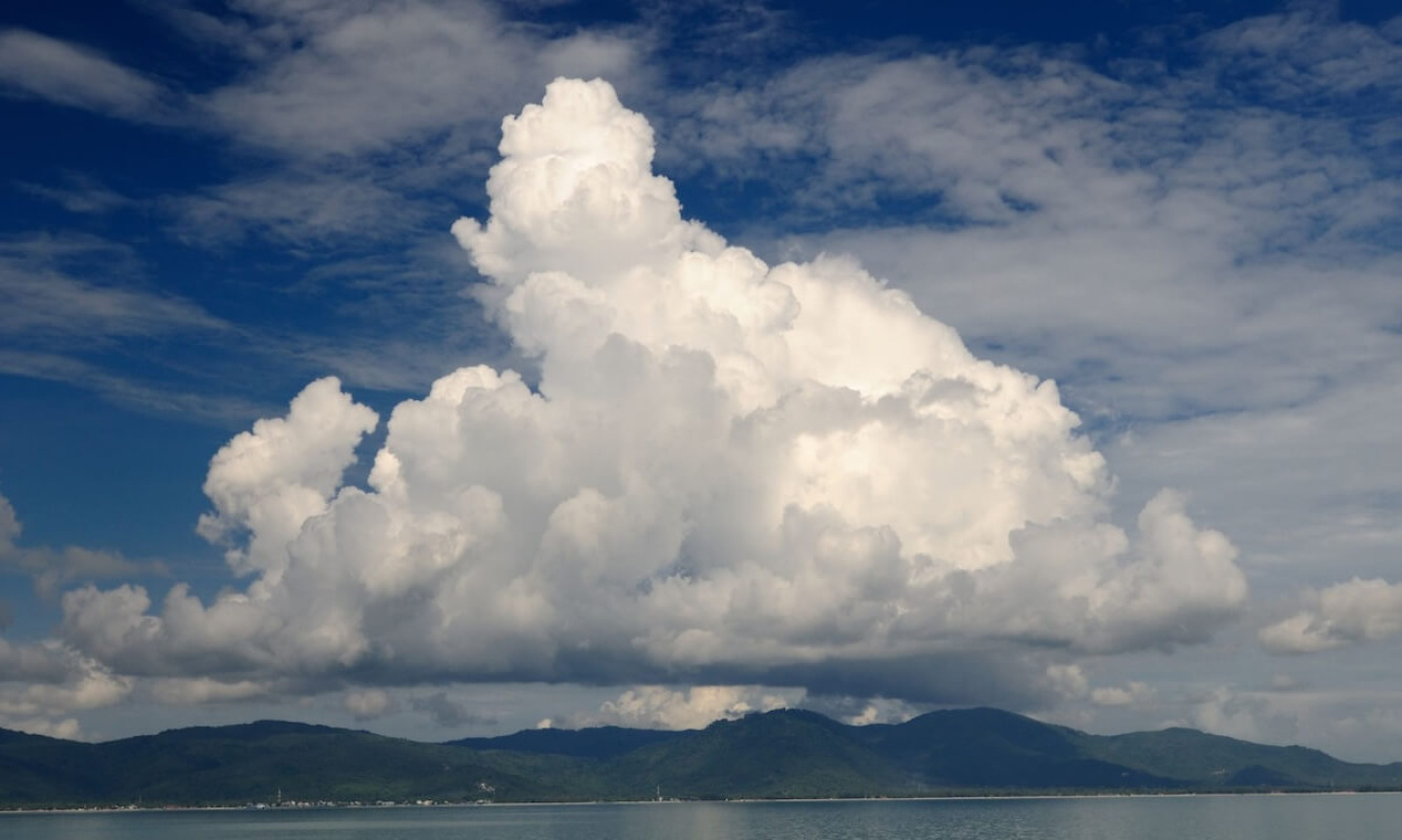 Große Cumuluswolke Große Cumuluswolke