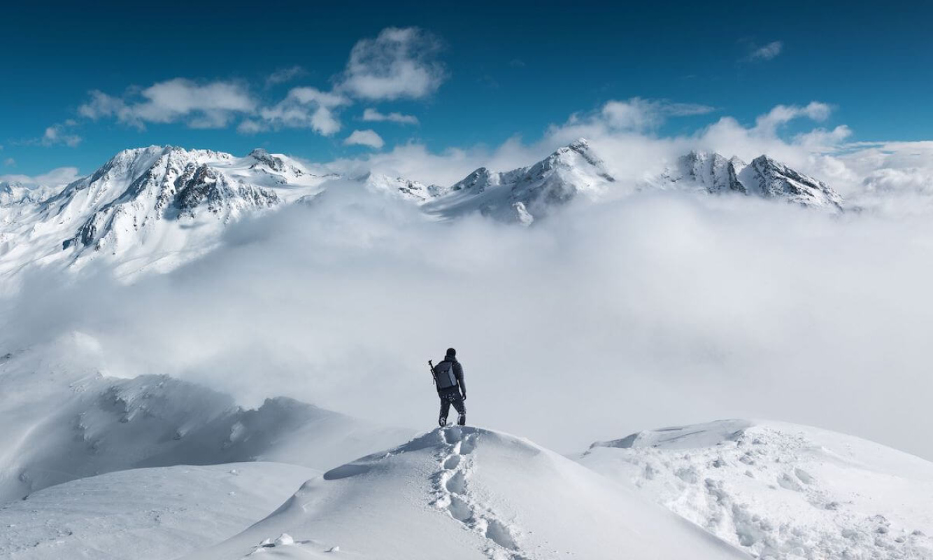 Kälte in den Bergen Kälte in den Bergen