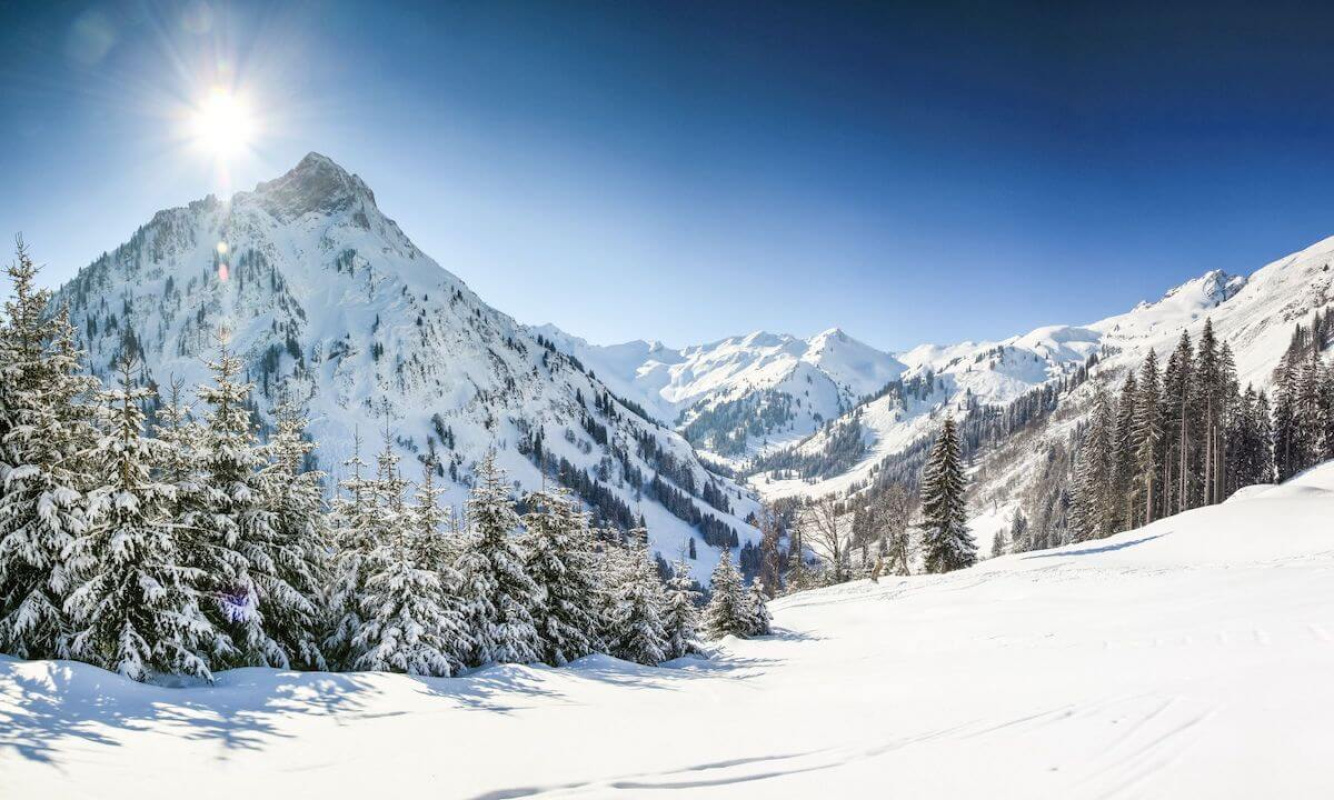 Kälte in den Bergen Kälte in den Bergen