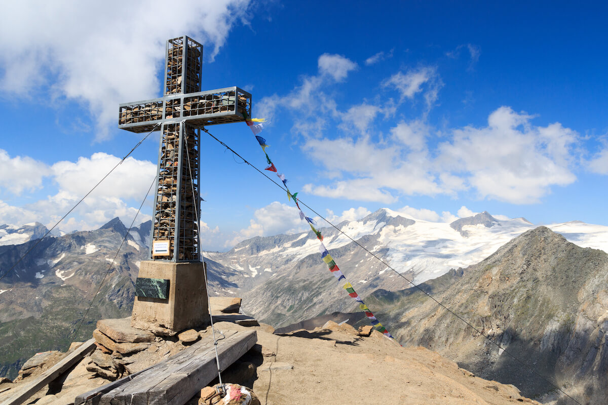 Das Gipfelkreuz auf der Kreuzspitze Das Gipfelkreuz auf der Kreuzspitze