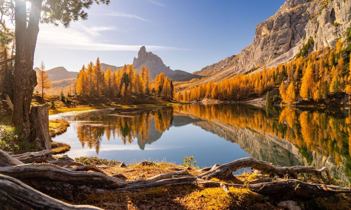 Der Lago Fedèra im Herbst Der Lago Fedèra im Herbst