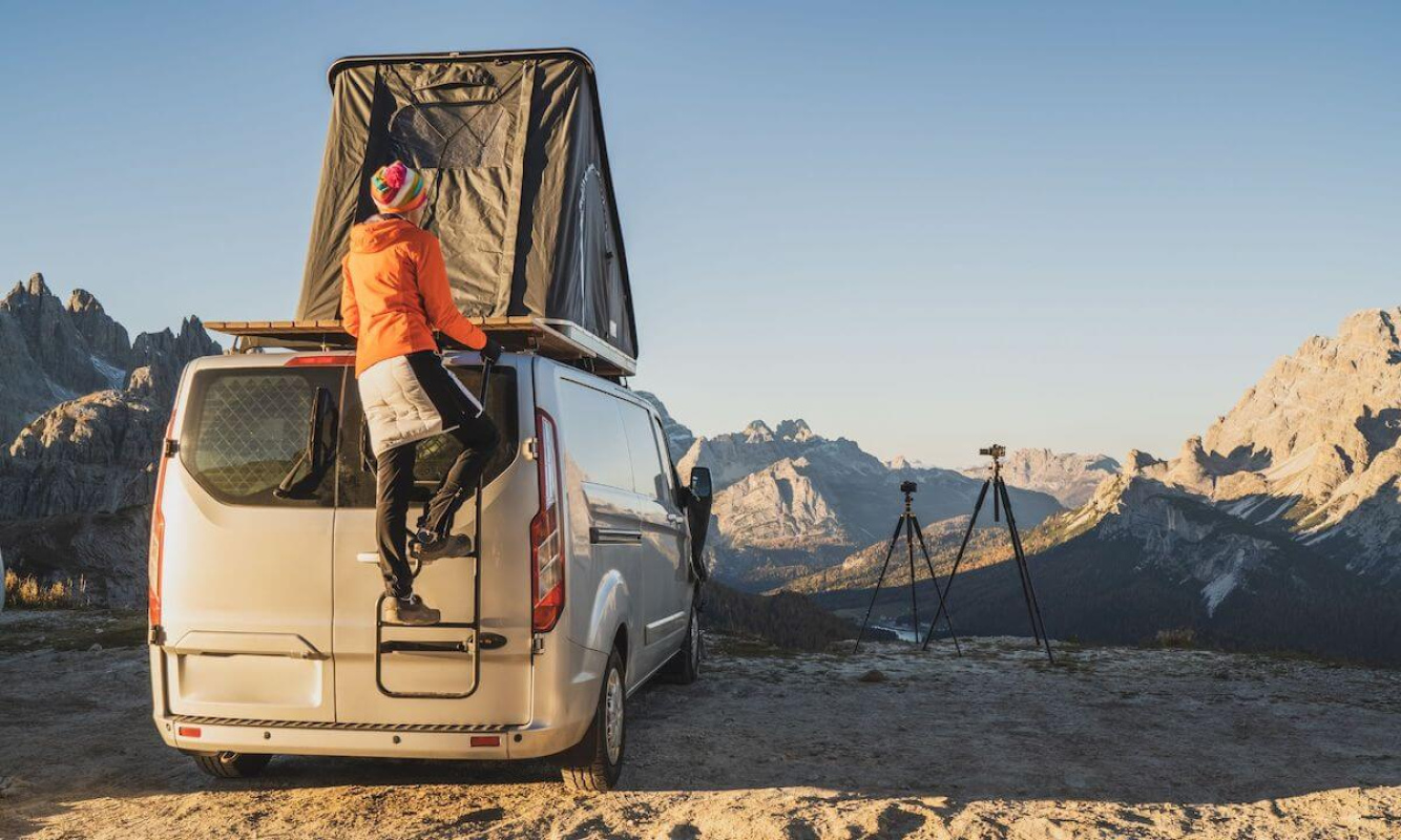 Mit dem Camper in die Berge Mit dem Camper in die Berge
