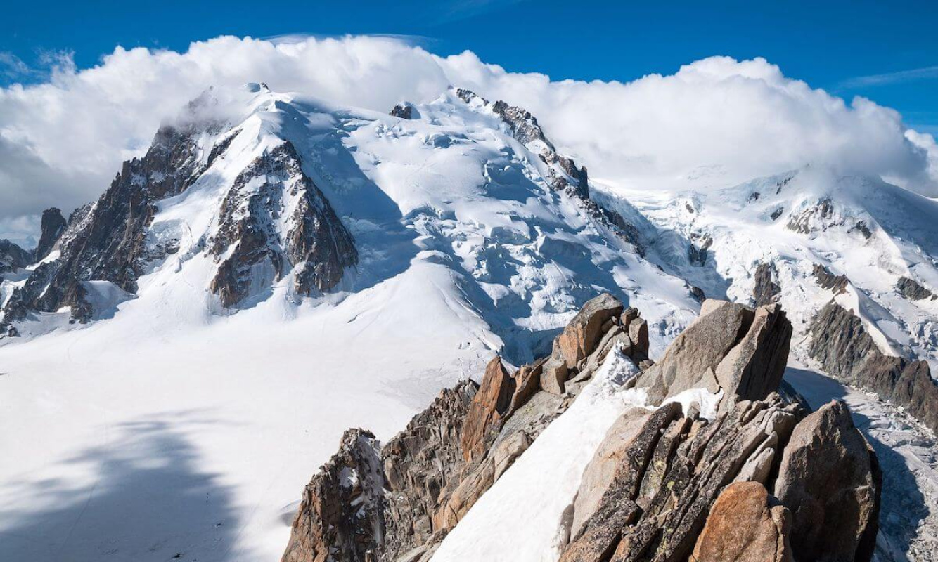 Der Mont Blanc ist der höchste 4.000er der Alpen Der Mont Blanc ist der höchste 4.000er der Alpen