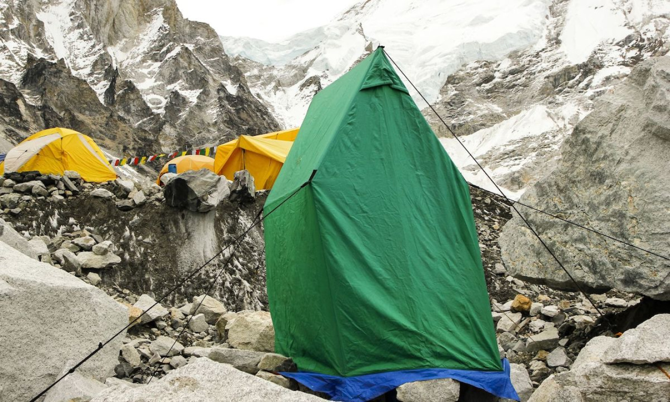 Mount Everest Basislager Duschen Mount Everest Basislager Duschen