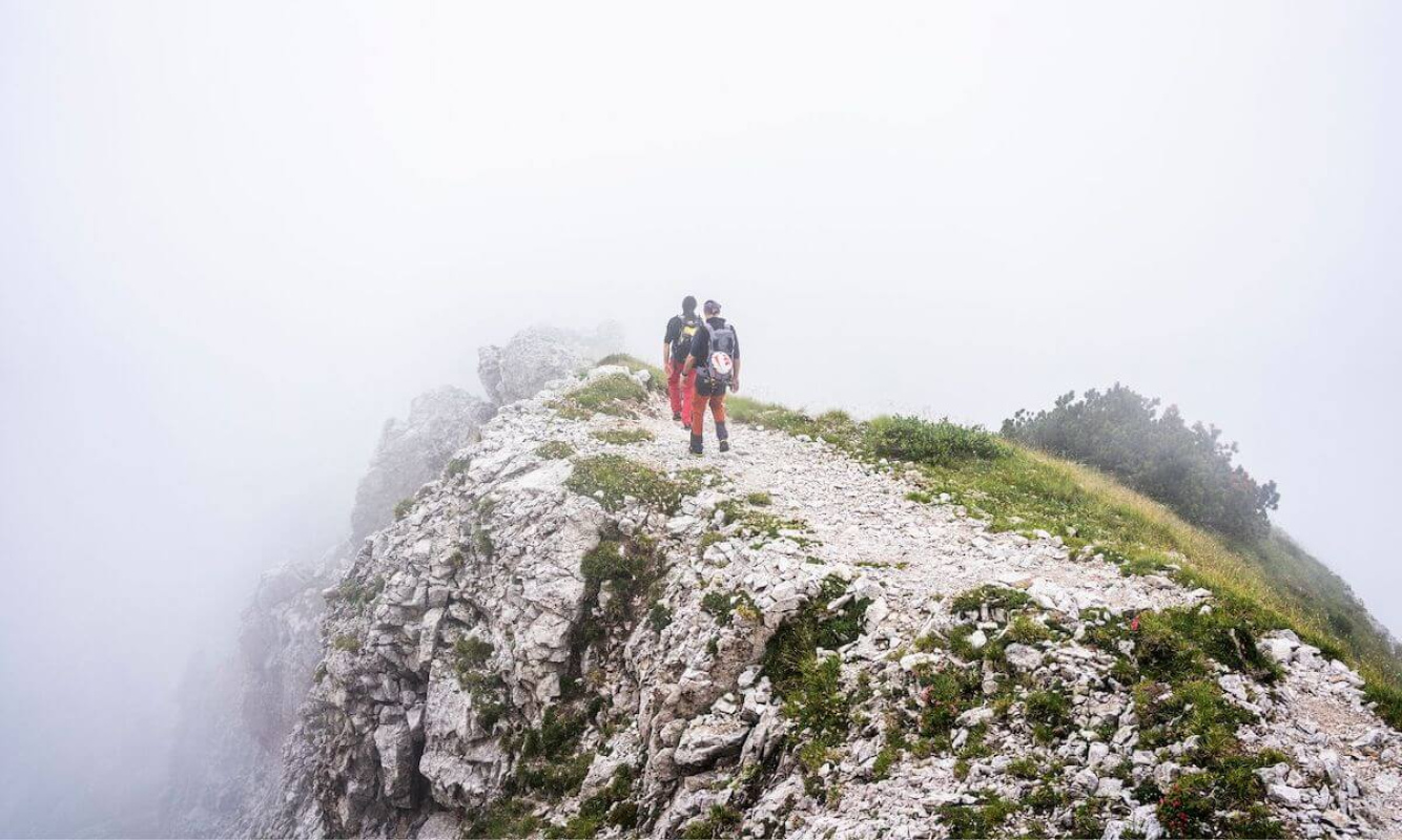 Orientierungsverlust in den Bergen Orientierungsverlust in den Bergen