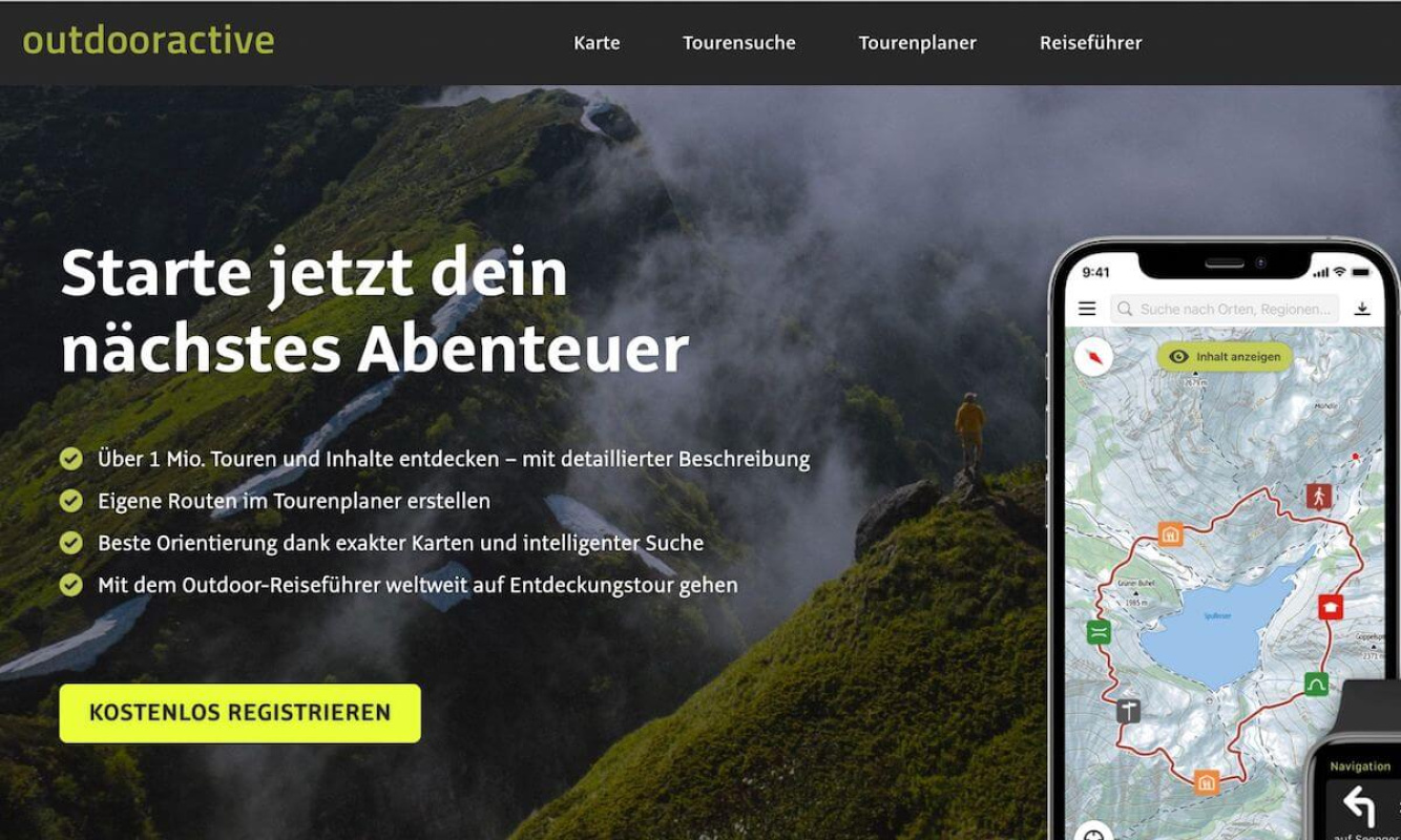 Die Outdooractive App Die Outdooractive App