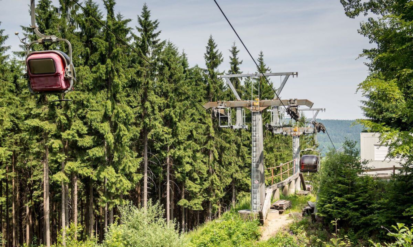 Seilbahn im Fichtelgebirge Seilbahn im Fichtelgebirge
