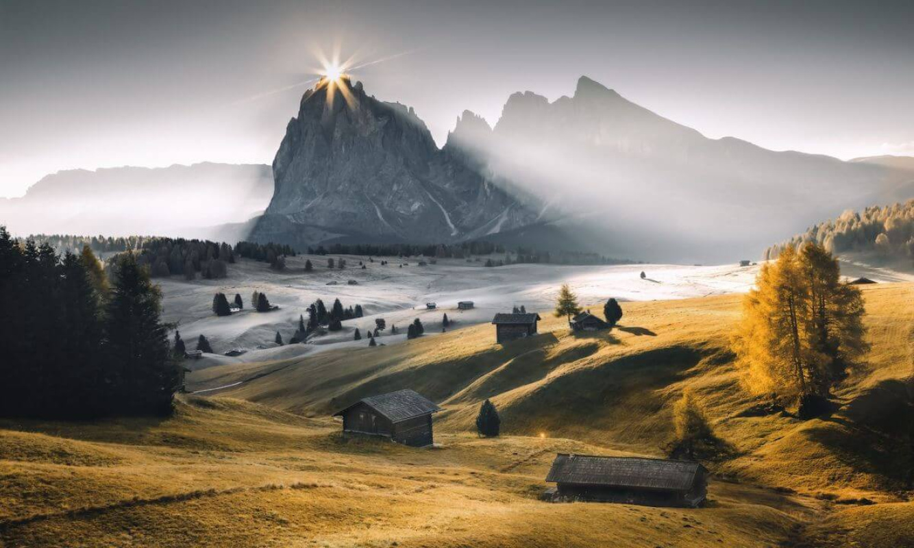 Die Seiser Alm im Herbst Die Seiser Alm im Herbst