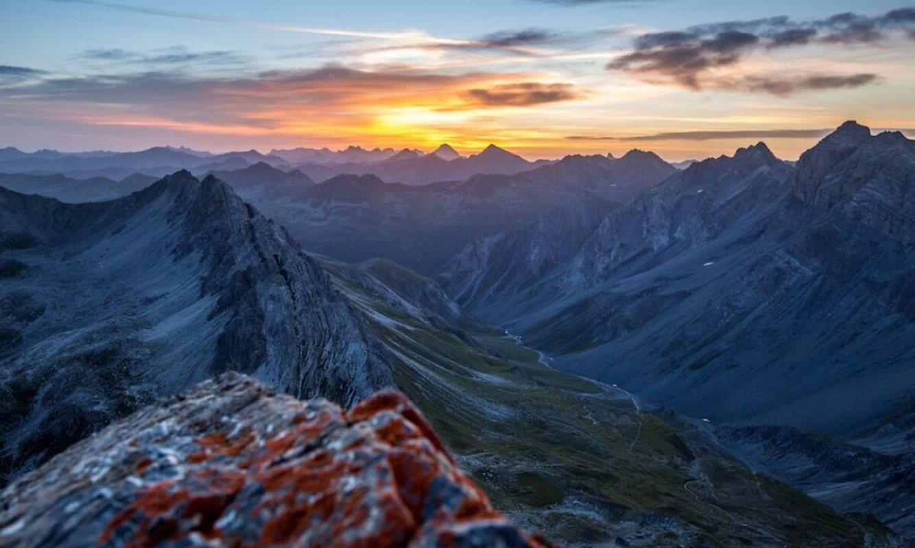 Sonnenaufgang am Chrachenhorn Sonnenaufgang am Chrachenhorn