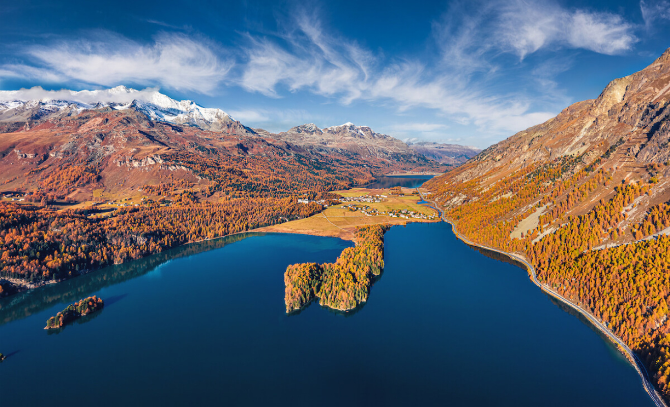 Trailrunning am Silsersee Trailrunning am Silsersee