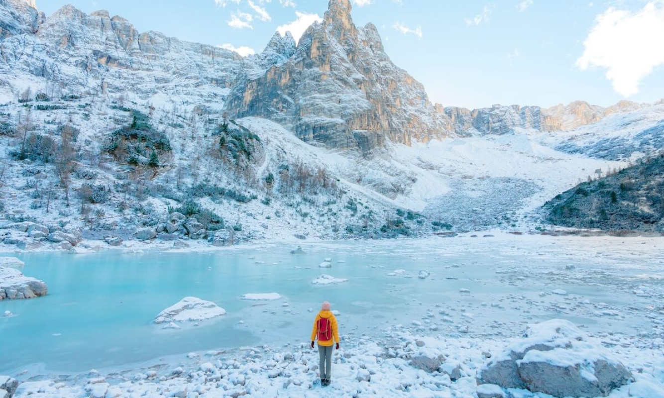 Winterwanderung zum Sorapis See Winterwanderung zum Sorapis See