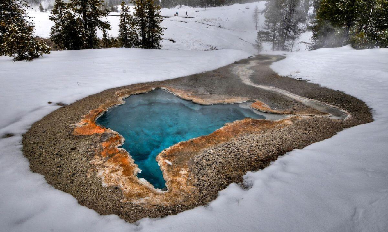 Der Yellowstone Nationalpark im Winter Der Yellowstone Nationalpark im Winter