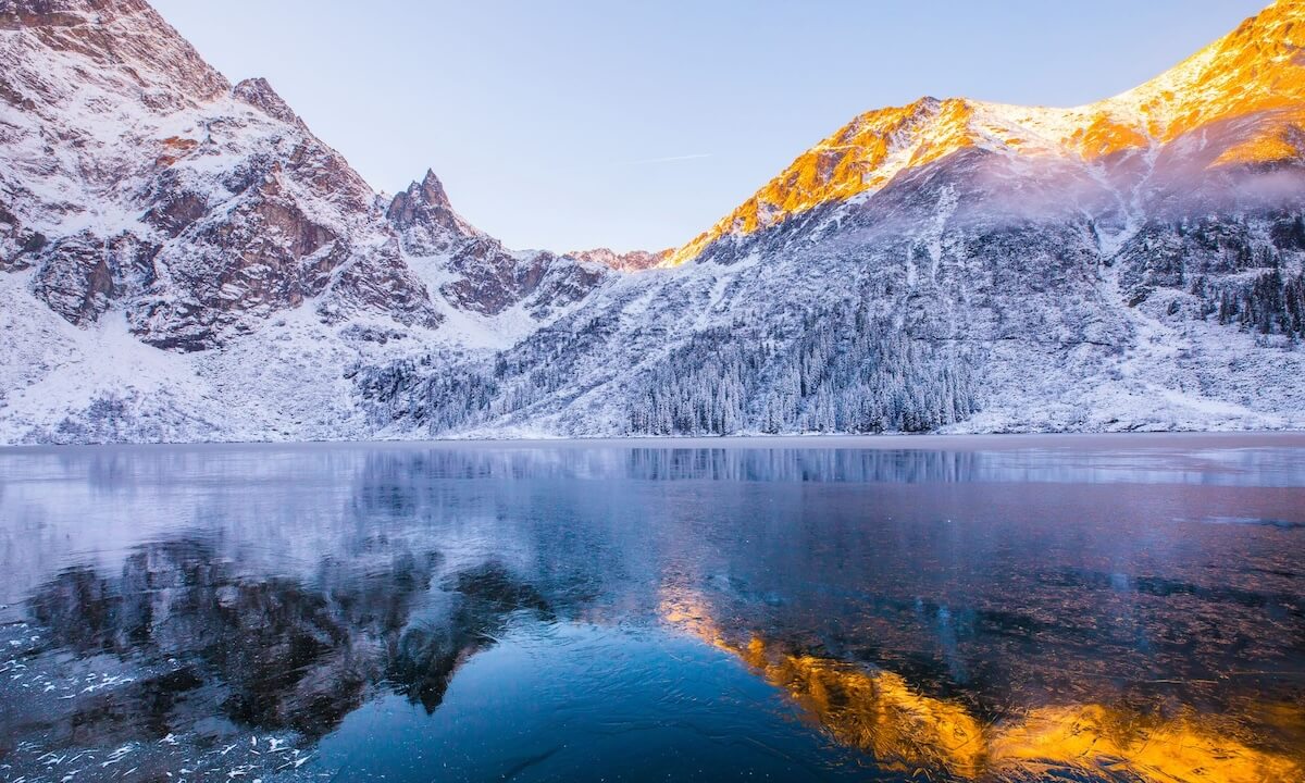 Bergseen eignen sich wunderbar zum Eisbaden Bergseen eignen sich wunderbar zum Eisbaden