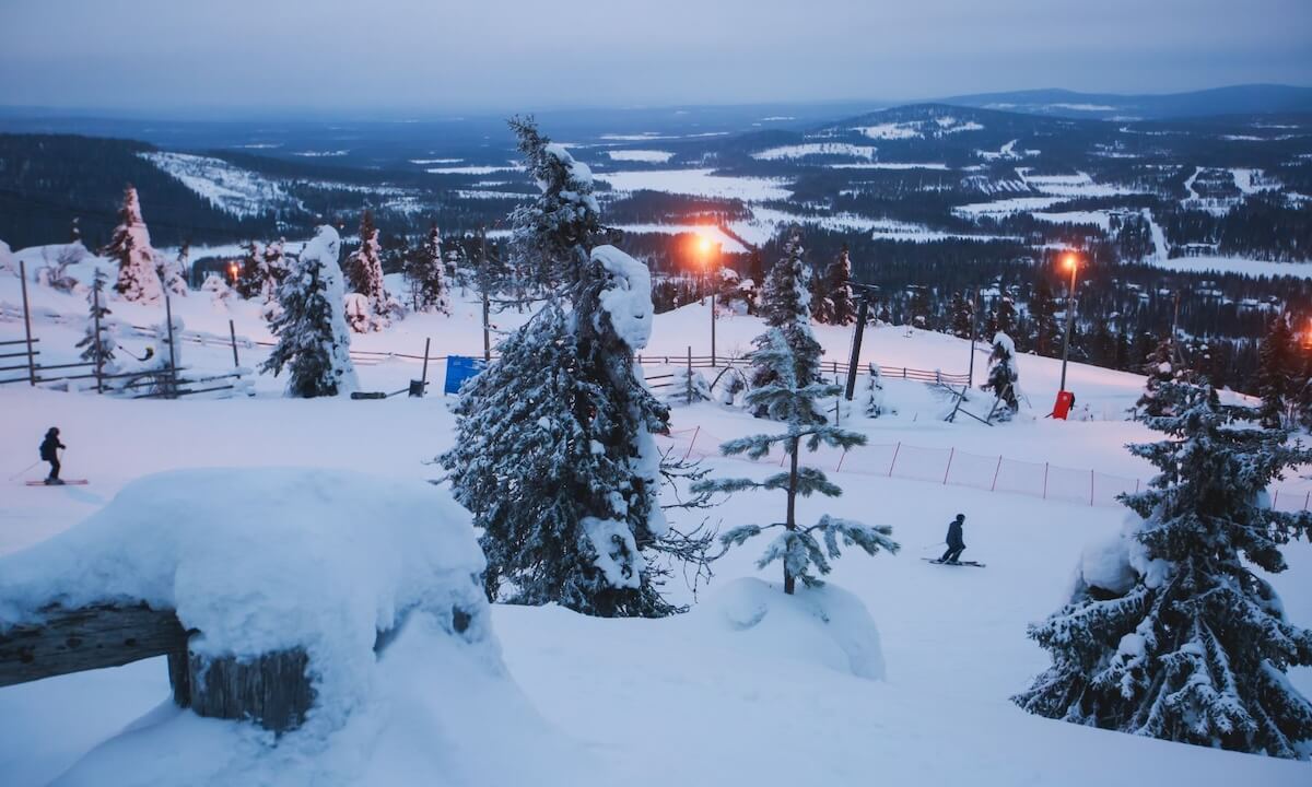Skifahren in Finnland Skifahren in Finnland
