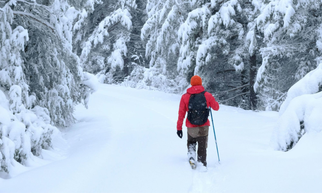 Kleidung beim Winterwandern