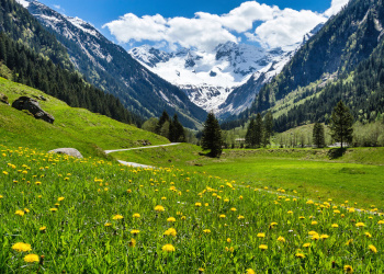 Frühling in den Bergen