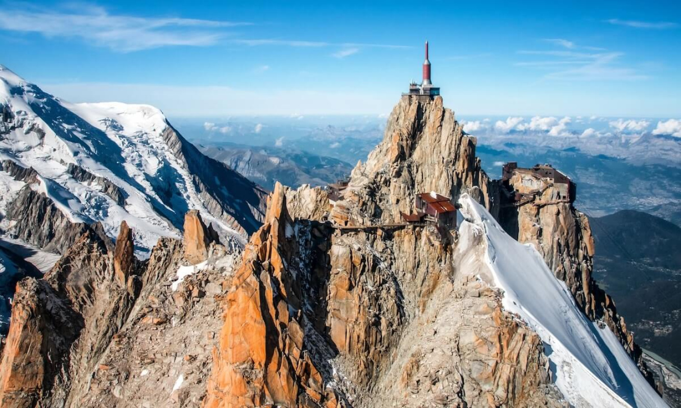 Cosmique Grat auf Aiguille du Midi Cosmique Grat auf Aiguille du Midi