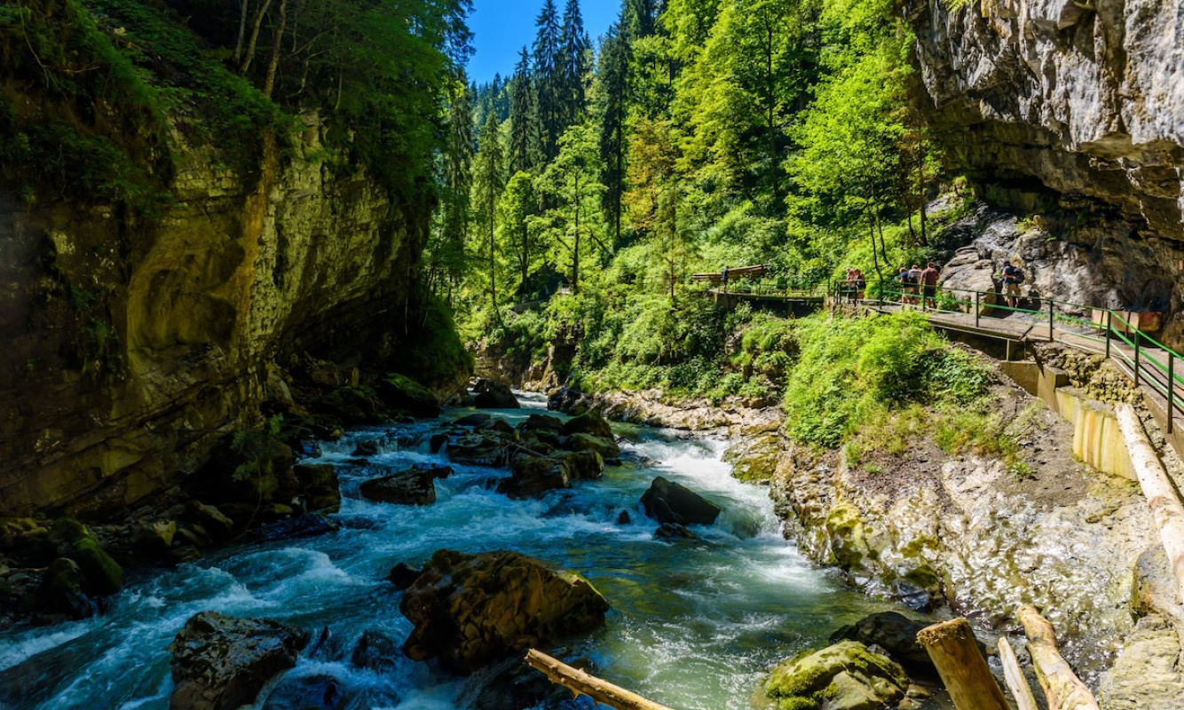Wanderung durch die Breitachklamm Wanderung durch die Breitachklamm