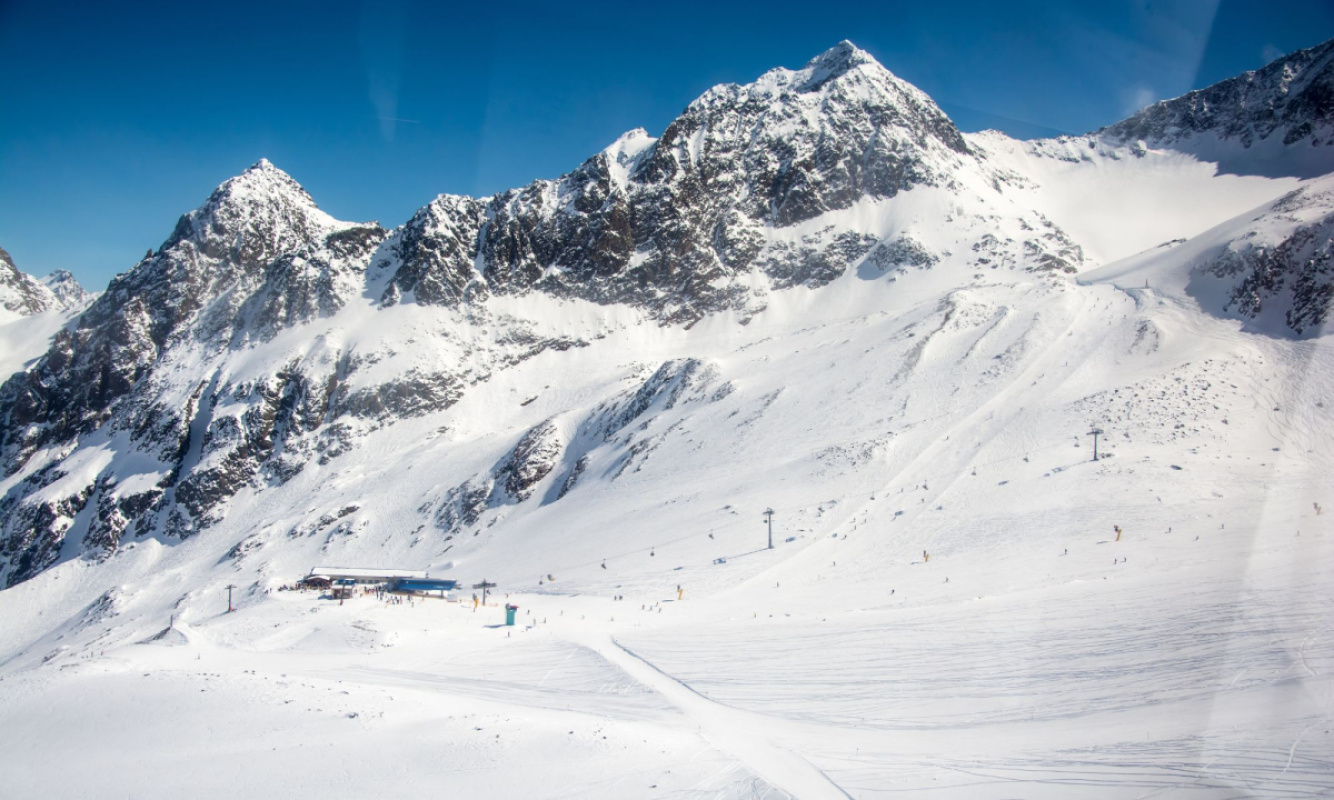 Gletscherskigebiete in Österreich