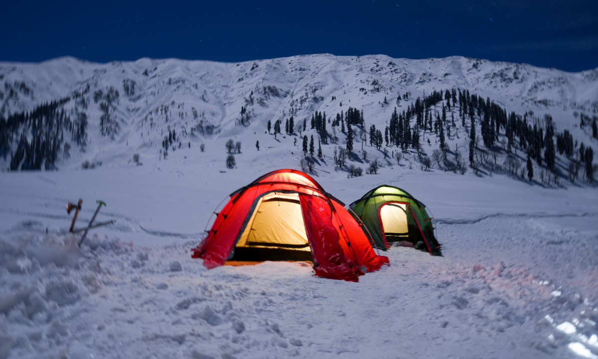 Zelten im Winter