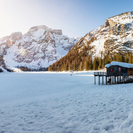 Pragser Wildsee im Winter