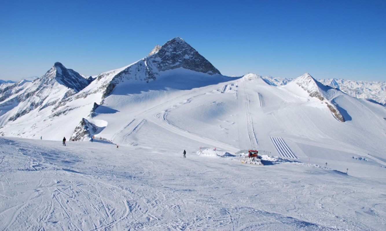 Gletscherskigebiet am Hintertuxer Gletscher Gletscherskigebiet am Hintertuxer Gletscher