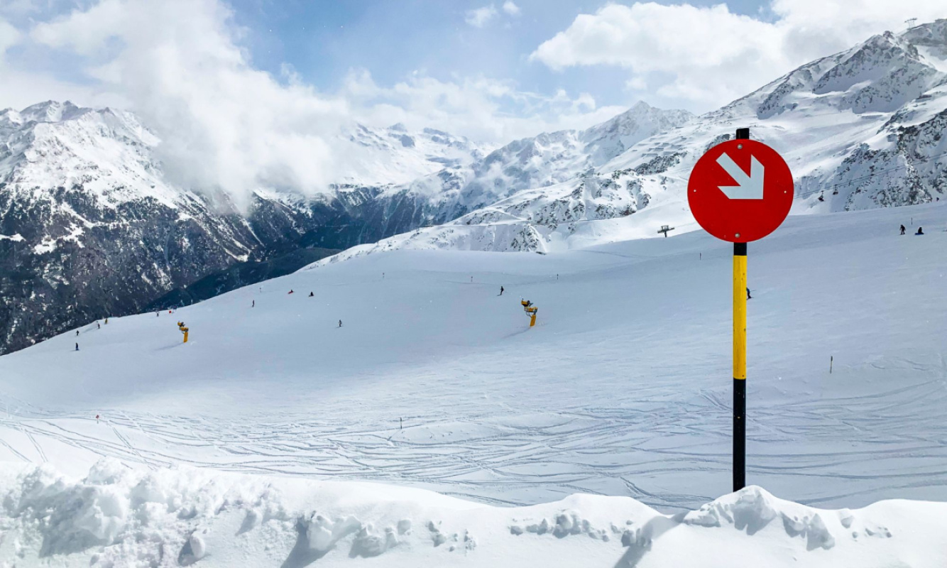 Gletscherskigebiet in Sölden Gletscherskigebiet in Sölden