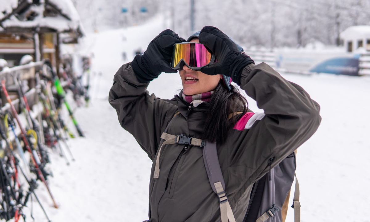 Beschlagene Skibrille