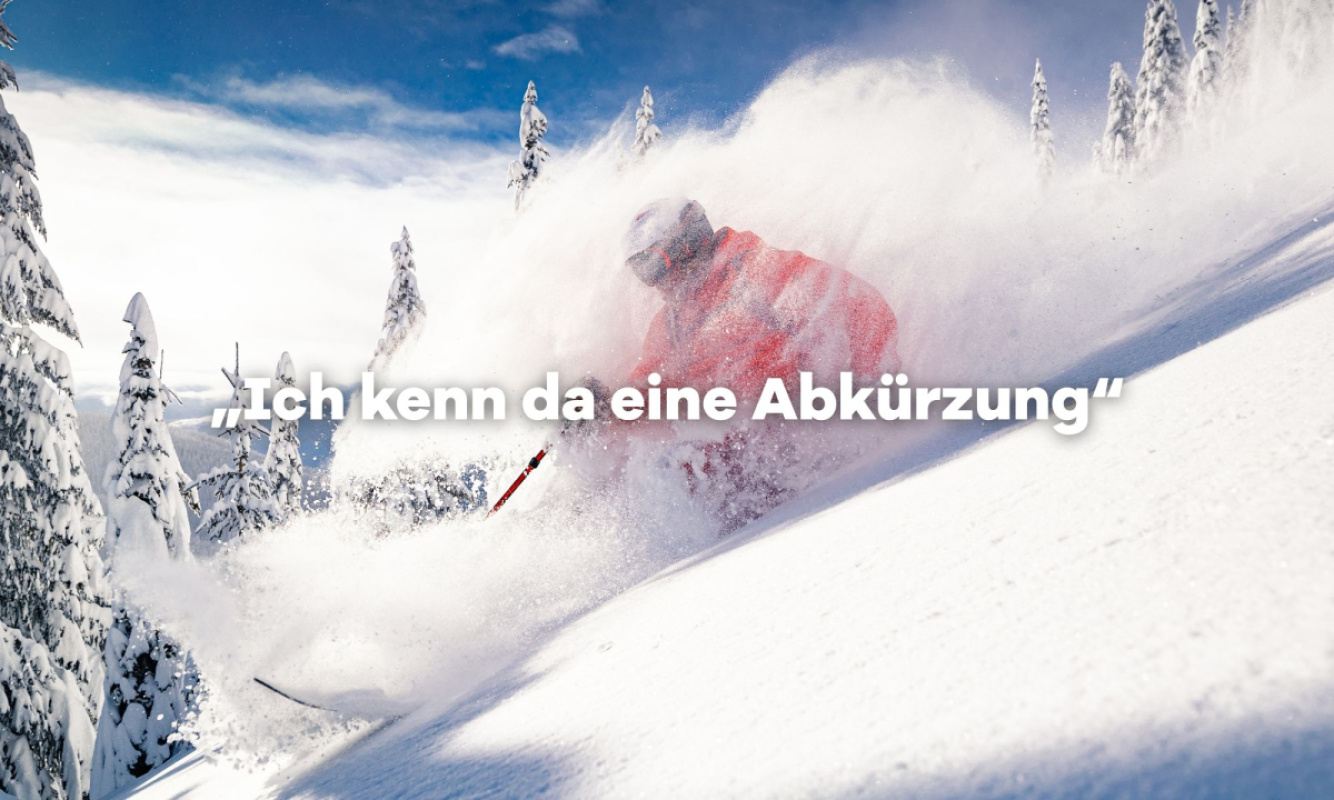 Lustige Skifahrer Sprüche